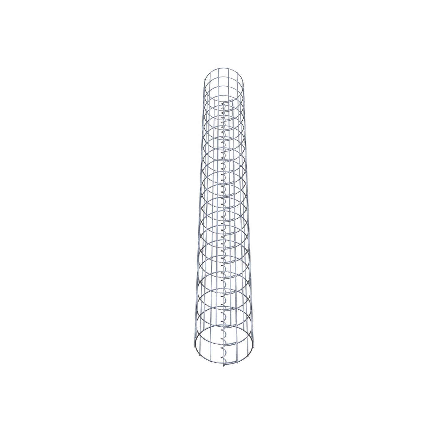 Gabionensäule rund 22 cm Durchmesser, 200 cm Höhe, Maschenweite 5 cm x 10 cm