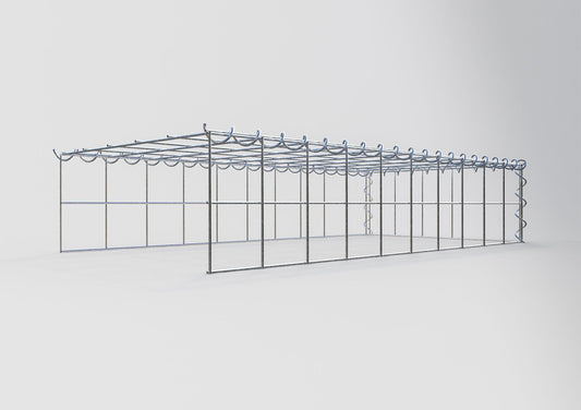 Add-on schanskorf type 4 100 cm x 20 cm x 50 cm (L x H x D), maaswijdte 10 cm x 10 cm, spiraal