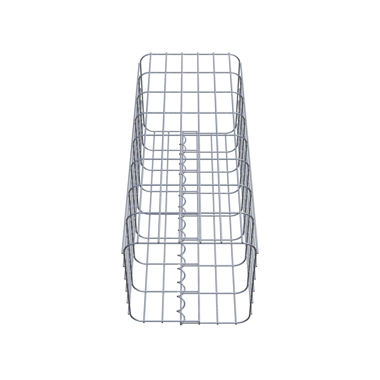 Schanskorfzuil, hoekig 32 cm x 32 cm, 80 cm hoog, MW 5 cm x 10 cm