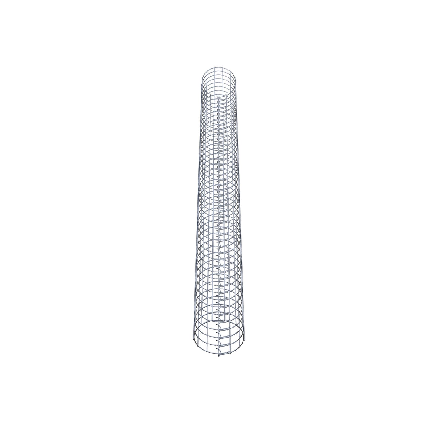 Gabion column around 22 cm diameter, 230 cm height, mesh size 5 cm x 5 cm