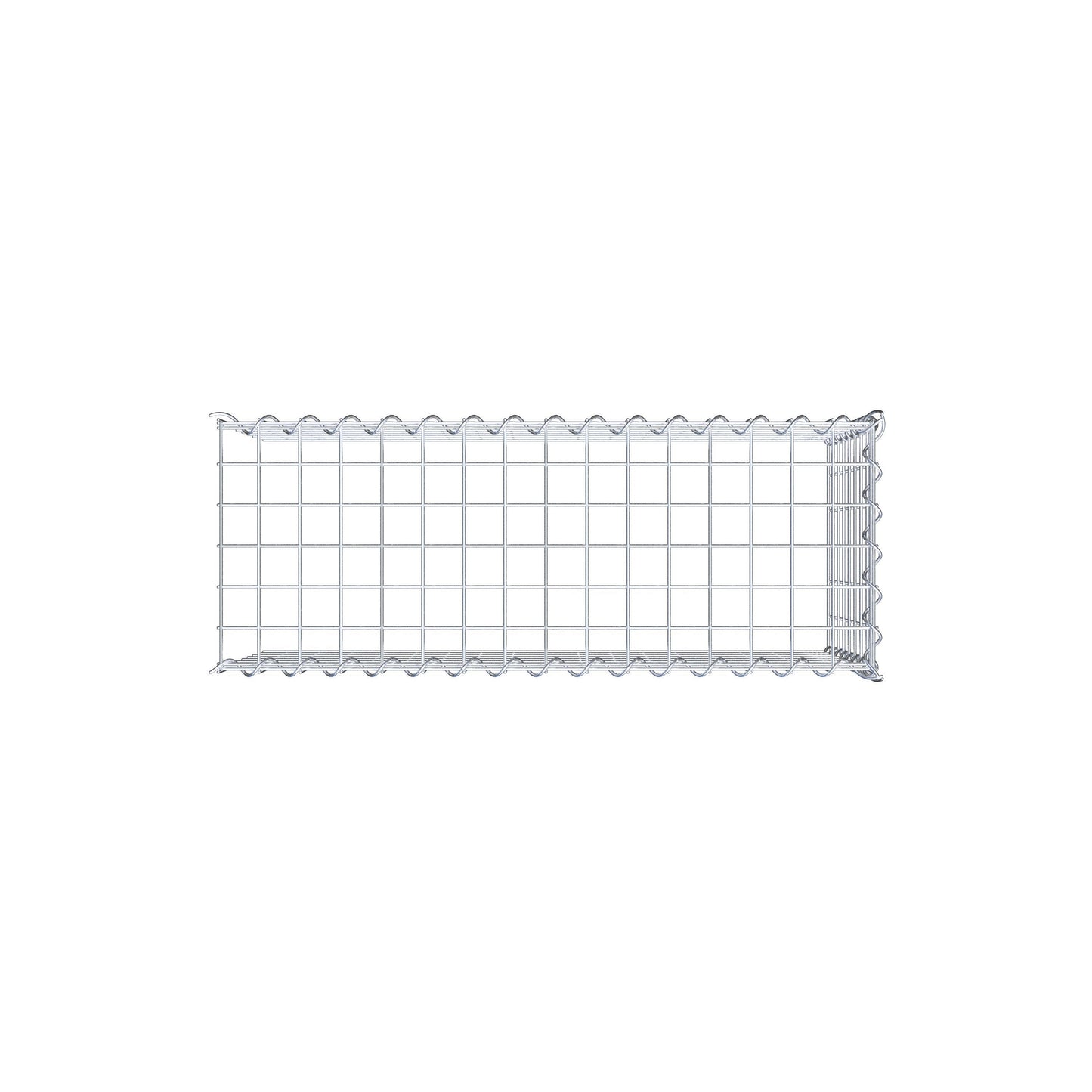 Gavión complementario tipo 4 80 cm x 40 cm x 30 cm (L x A x P), malla 5 cm x 5 cm, espiral