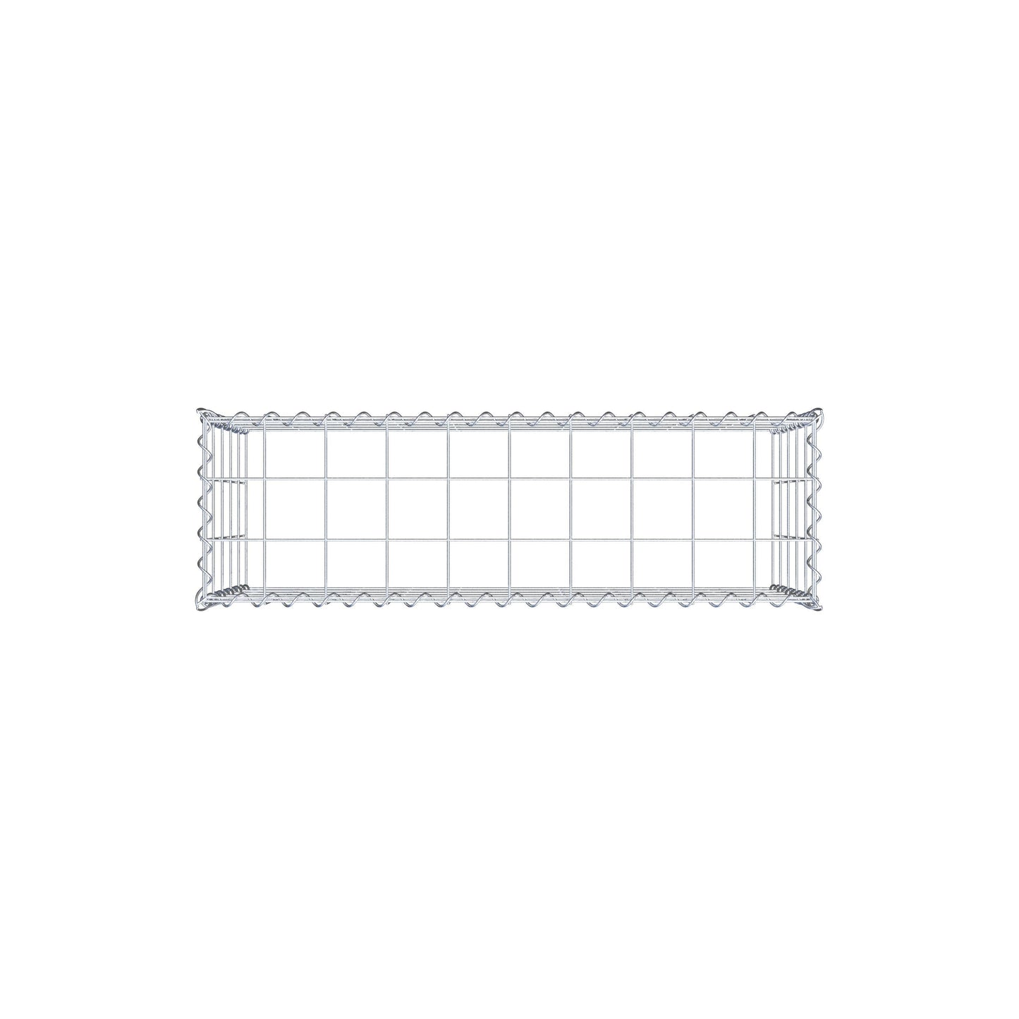 Grown-on gabion type 3 100 cm x 50 cm x 30 cm (L x H x D), mesh size 10 cm x 10 cm, spiral