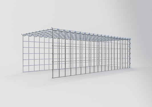 Add-on schanskorf type 4 100 cm x 30 cm x 40 cm (L x H x D), maaswijdte 5 cm x 5 cm, spiraalvormig