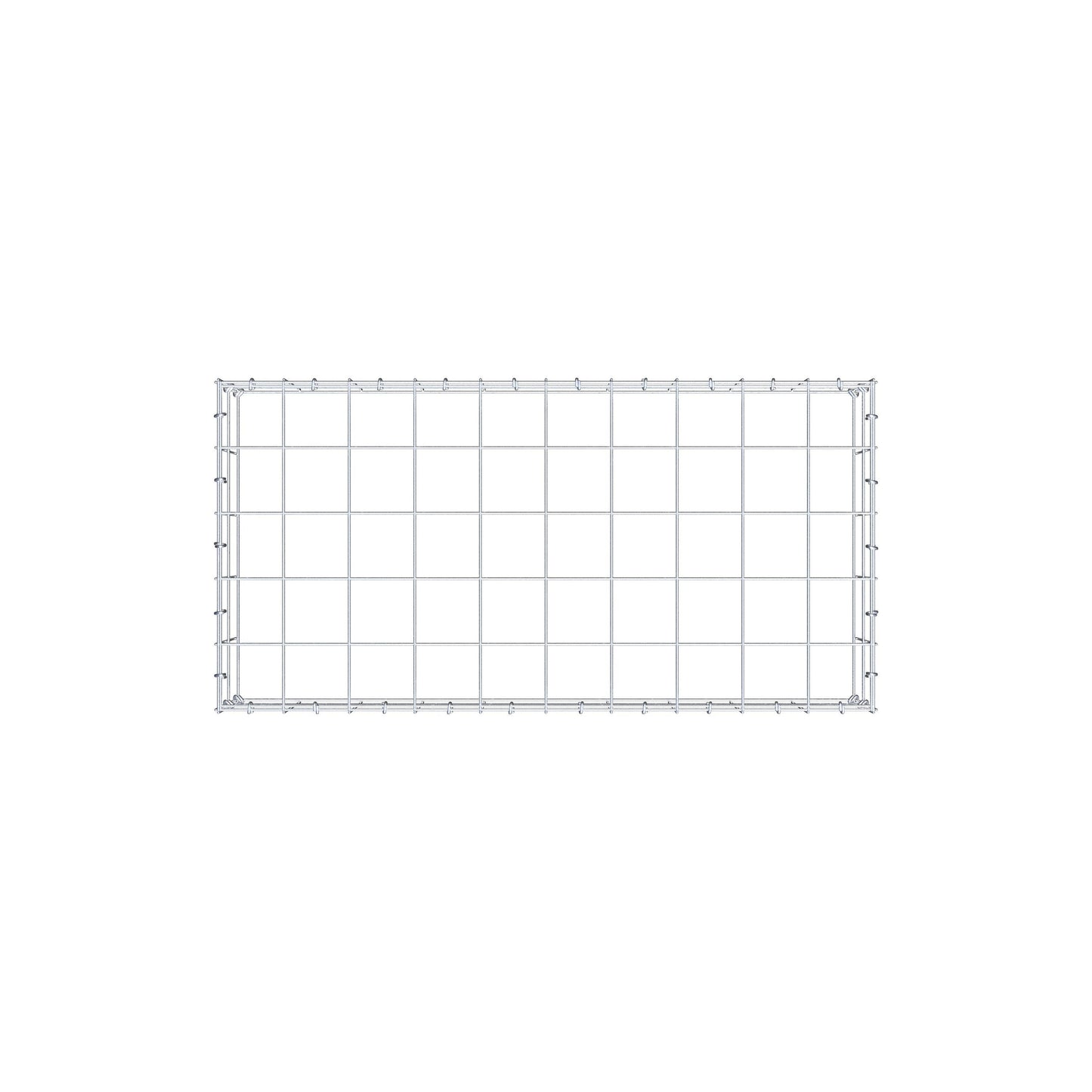 Anbaugabione Typ 3 100 cm x 20 cm x 50 cm (L x H x T), Maschenweite 10 cm x 10 cm, C-Ring
