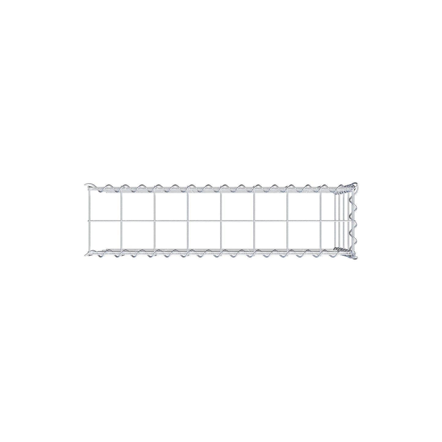 Extra gabion typ 4 80 cm x 40 cm x 20 cm (L x H x D), maskstorlek 10 cm x 10 cm, spiral
