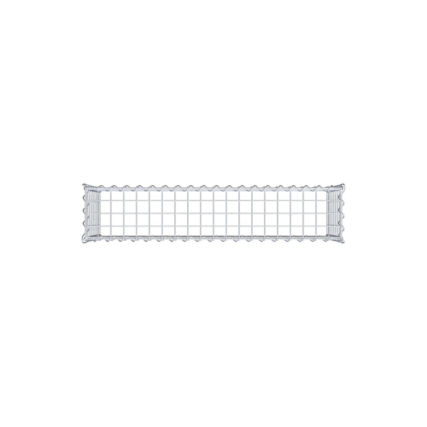 Gabion rapporté type 3 100 cm x 40 cm x 20 cm (L x H x P), mailles 5 cm x 5 cm, spirale