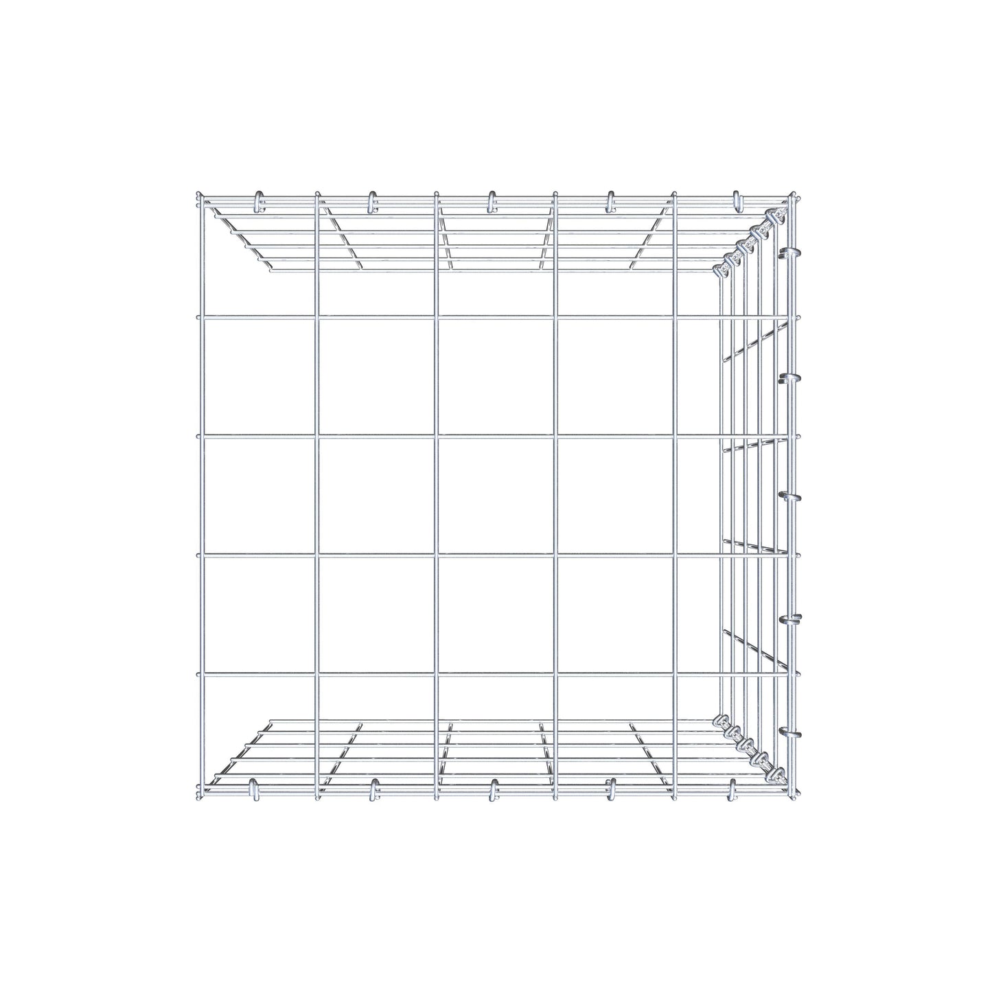 Fourche rapportée type 4 50 cm x 50 cm x 50 cm (L x H x P), mailles 10 cm x 10 cm, anneau C