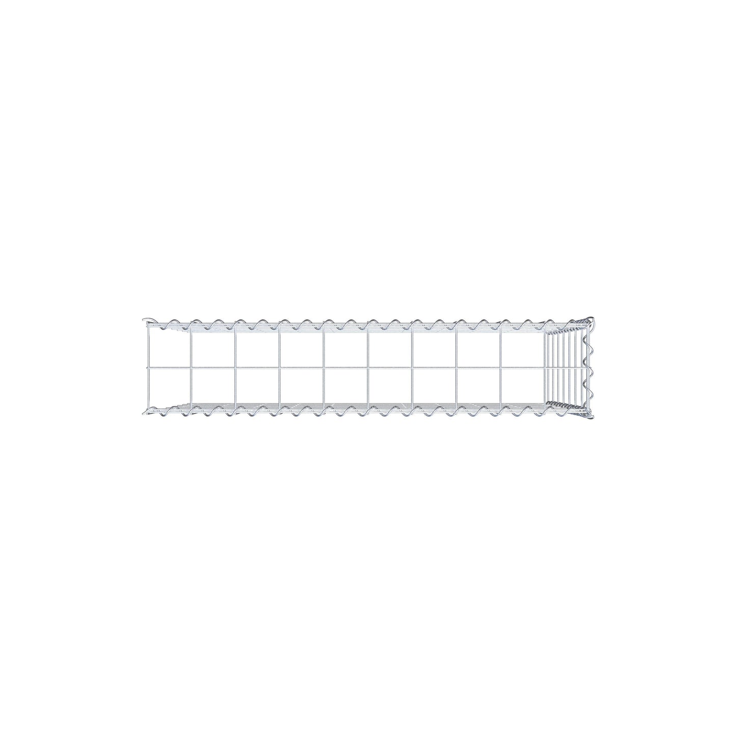 Gabion rapporté type 4 100 cm x 70 cm x 20 cm (L x H x P), mailles 10 cm x 10 cm, spirale