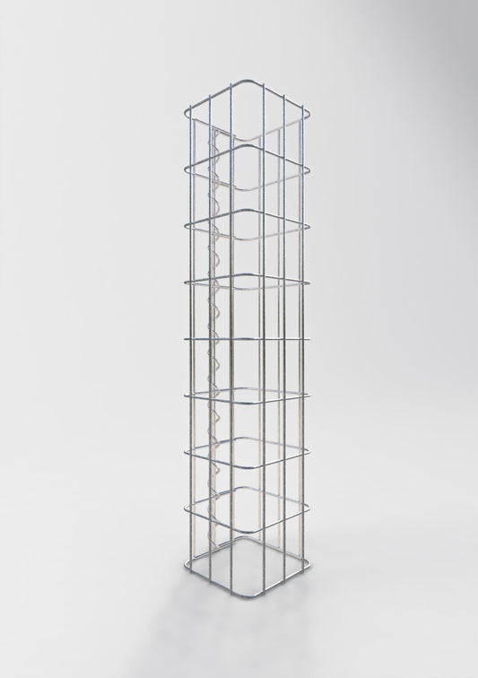 Gabion column square 17 cm x 17 cm, 80 cm height, MW 5 cm x 10 cm