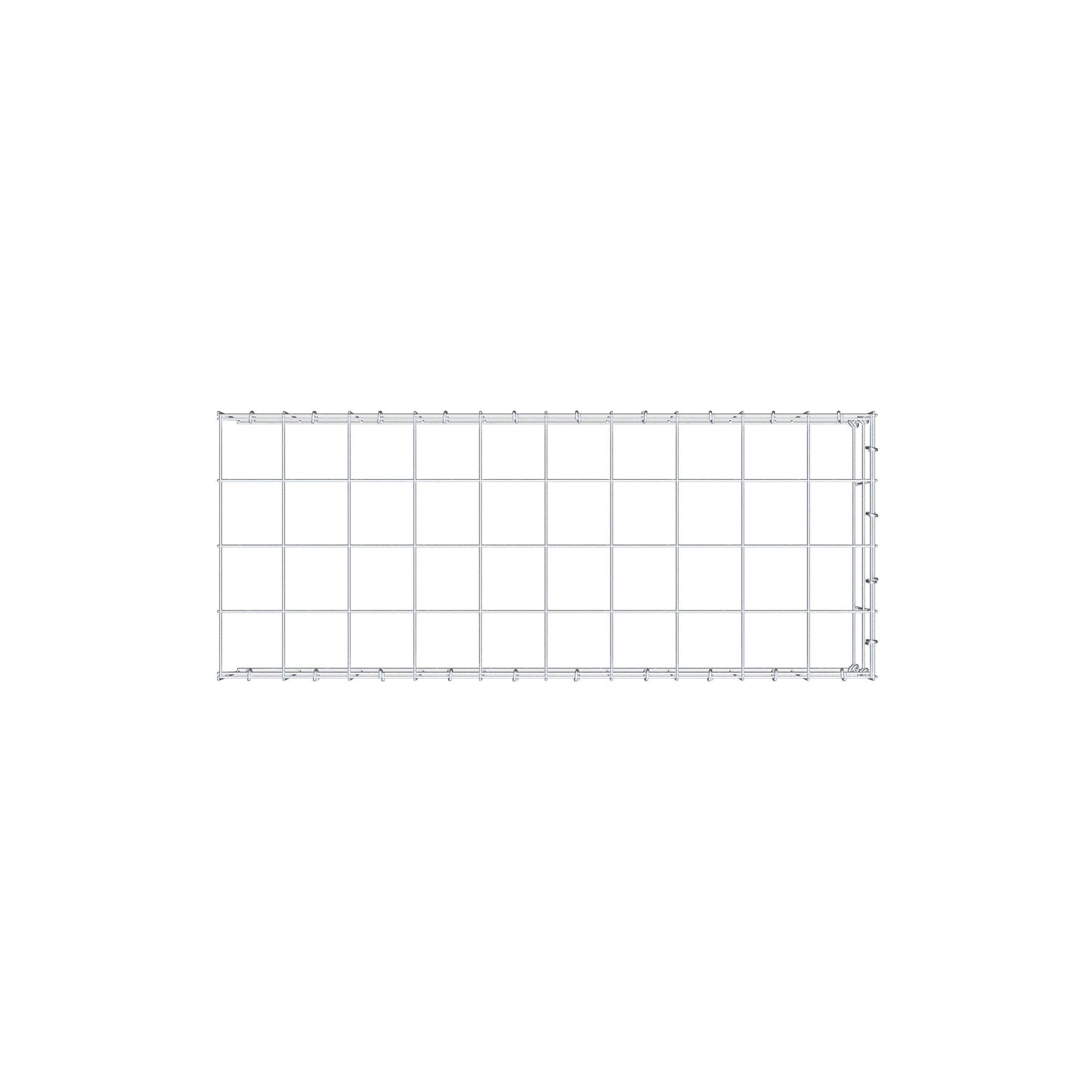 Pila adicional tipo 4 100 cm x 20 cm x 40 cm (L x A x P), malla 10 cm x 10 cm, anillo en C