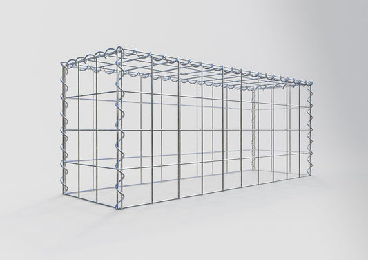 Add-on schanskorf type 3 100 cm x 40 cm x 30 cm (L x H x D), maaswijdte 10 cm x 10 cm, spiraal