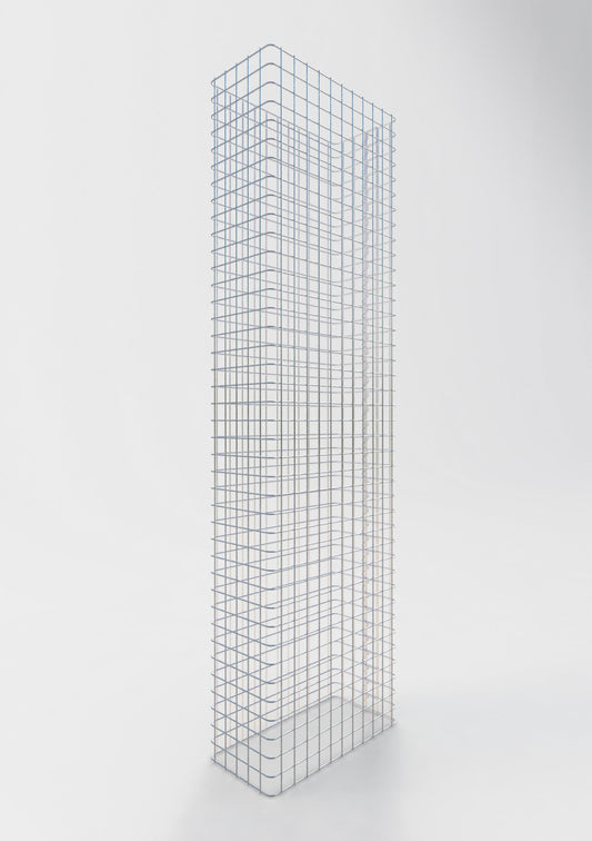 Gabionstängsel längd 57 cm, höjd 180 cm, djup 27 cm, maskstorlek 5 x 5 cm