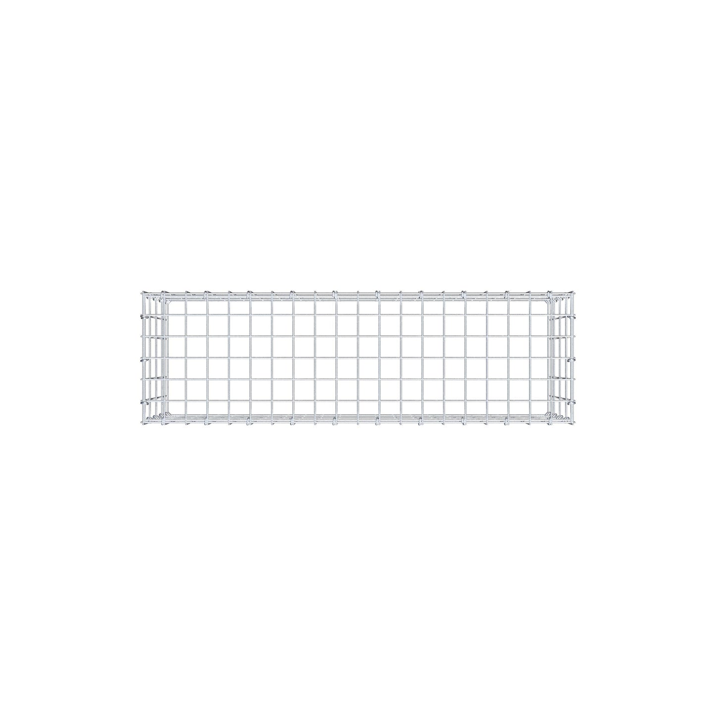 Gavión complementario de tipo 3 100 cm x 40 cm x 30 cm (largo x alto x fondo), malla 5 cm x 10 cm, anillo en C