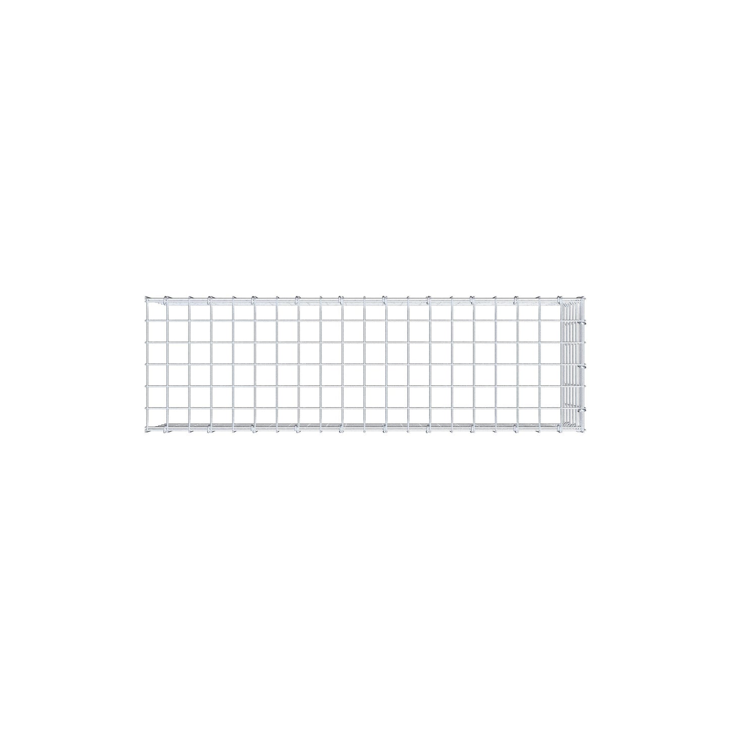 Gavión adicional tipo 4 100 cm x 30 cm x 30 cm (L x A x P), malla 5 cm x 5 cm, anillo en C