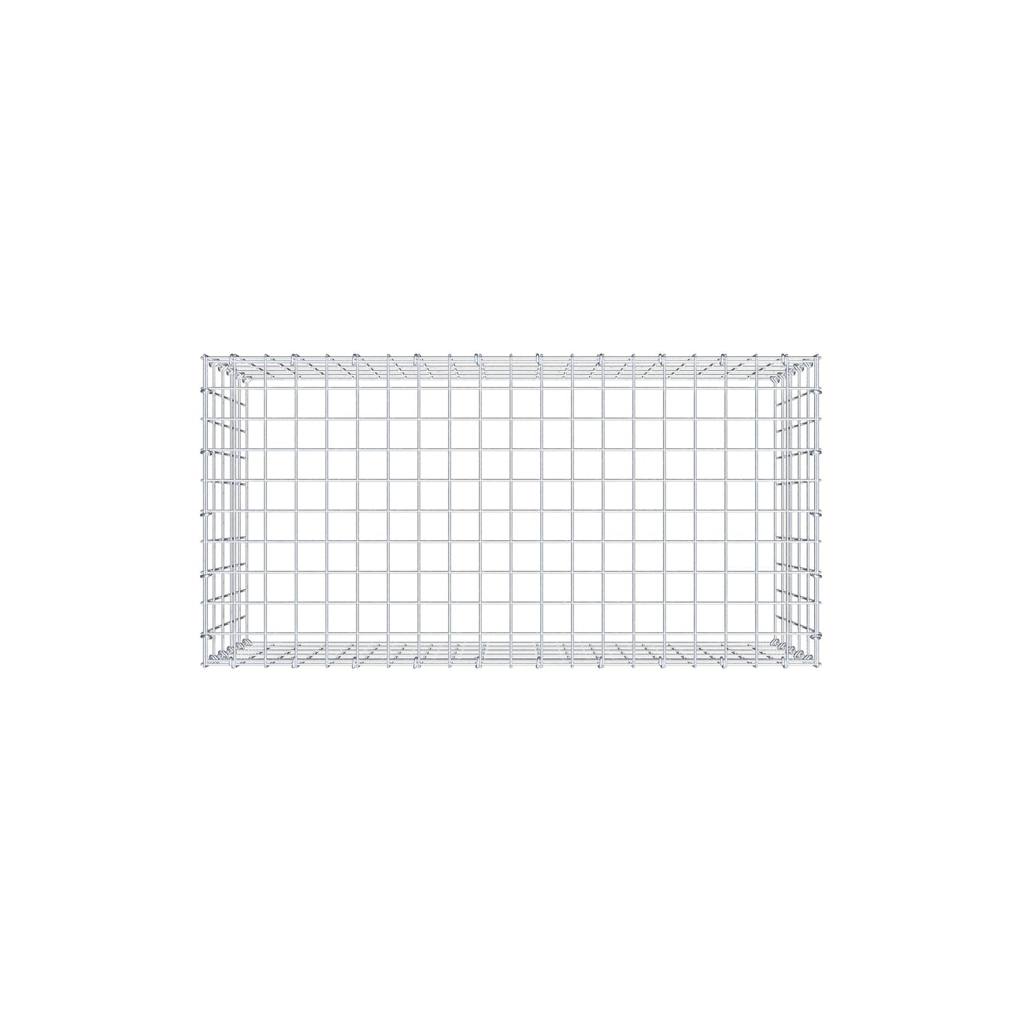 Type 3 oplegkorf 100 cm x 50 cm x 50 cm (L x H x D), maaswijdte 5 cm x 10 cm, C-ring