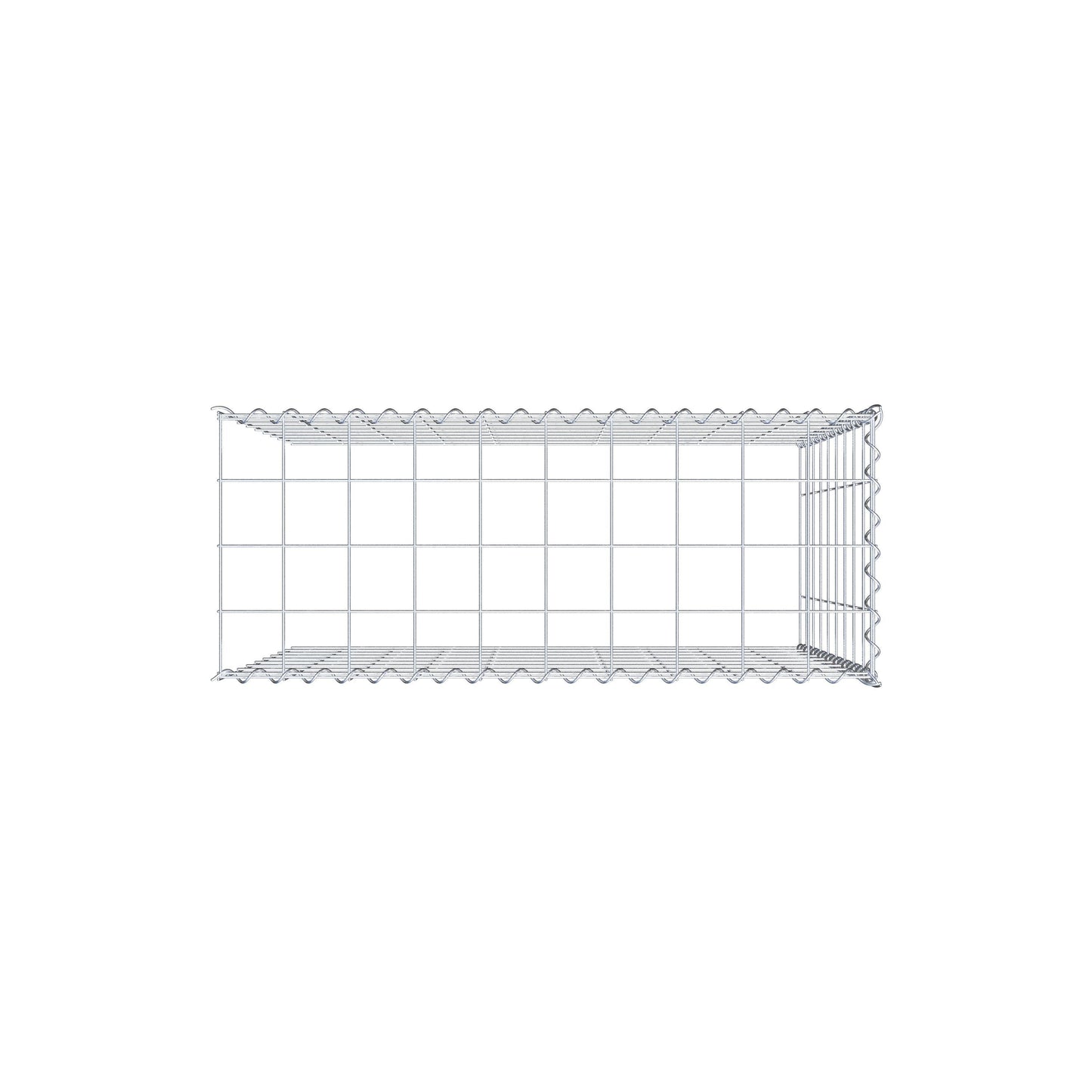Gavión complementario tipo 4 100 cm x 90 cm x 40 cm (L x A x P), malla 10 cm x 10 cm, espiral