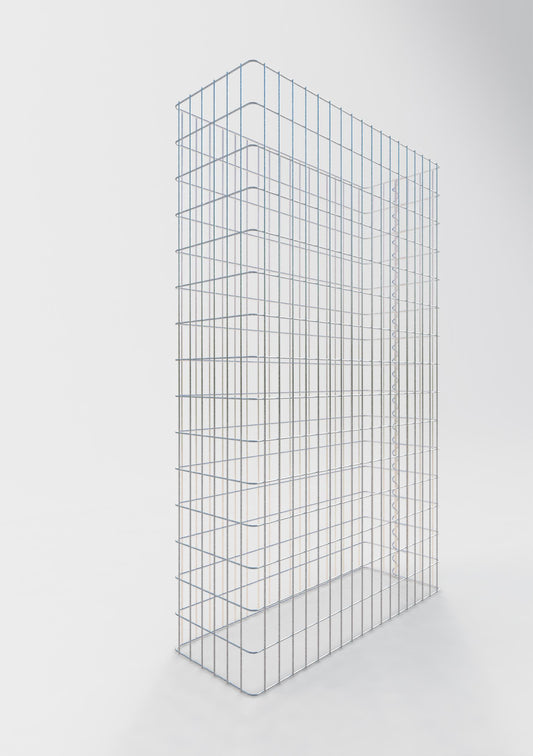 Valla de gaviones longitud 92 cm, altura 180 cm, profundidad 32 cm, malla 5 x 10 cm