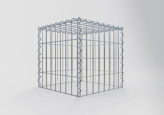 Gabion rapporté type 3 40 cm x 40 cm x 40 cm (L x H x P), mailles 5 cm x 10 cm, spirale