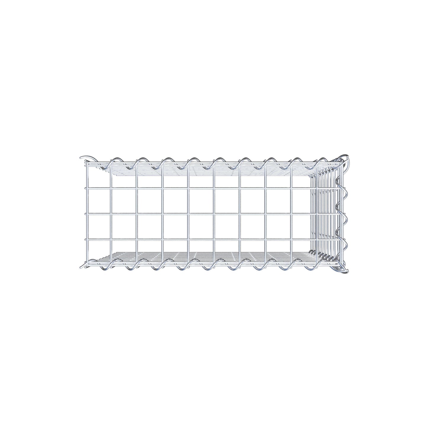 Gavión adicional tipo 4 50 cm x 50 cm x 20 cm (L x A x P), malla 5 cm x 5 cm, en espiral