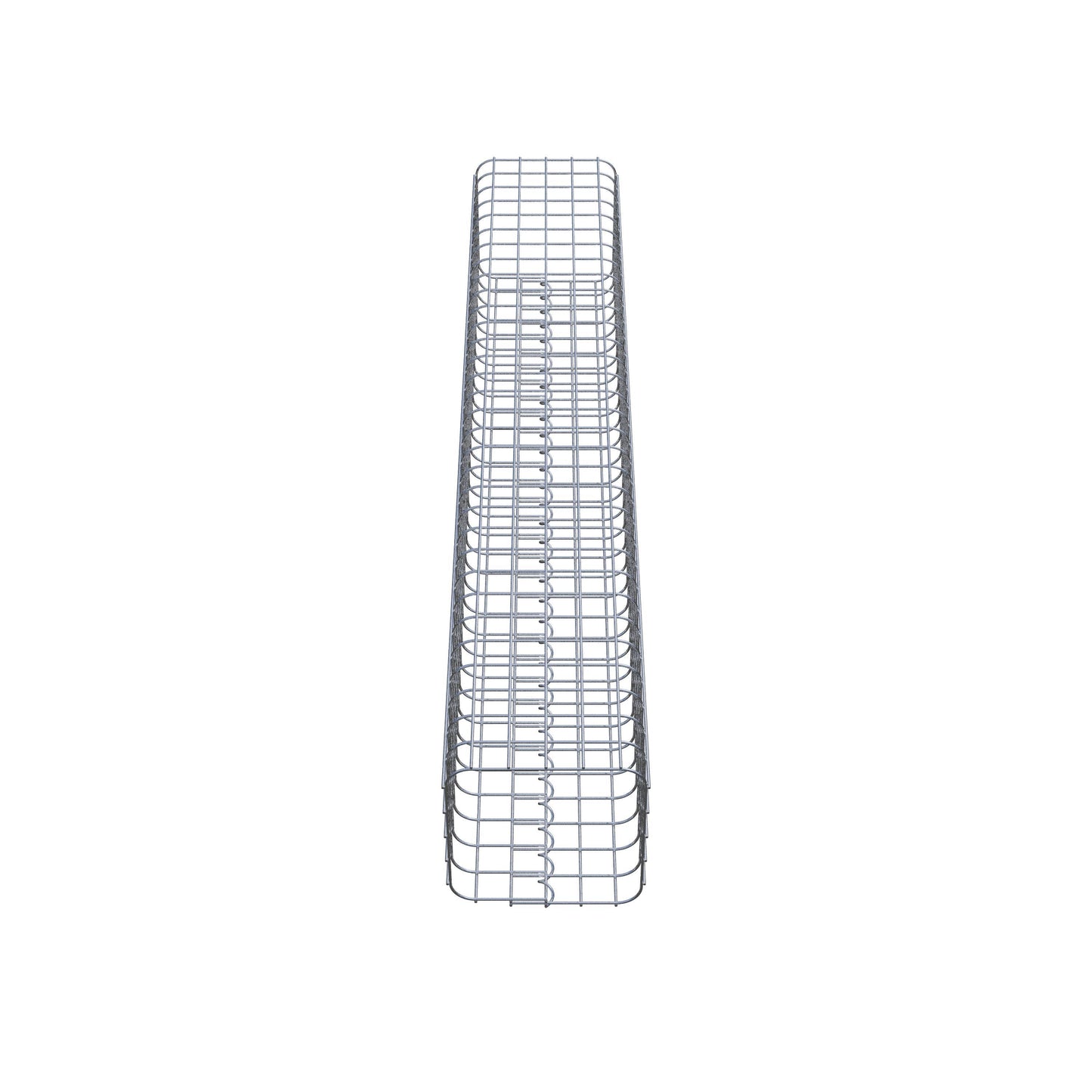 Columna de gaviones angular 27 cm x 27 cm, 160 cm de altura, MW 5 cm x 5 cm