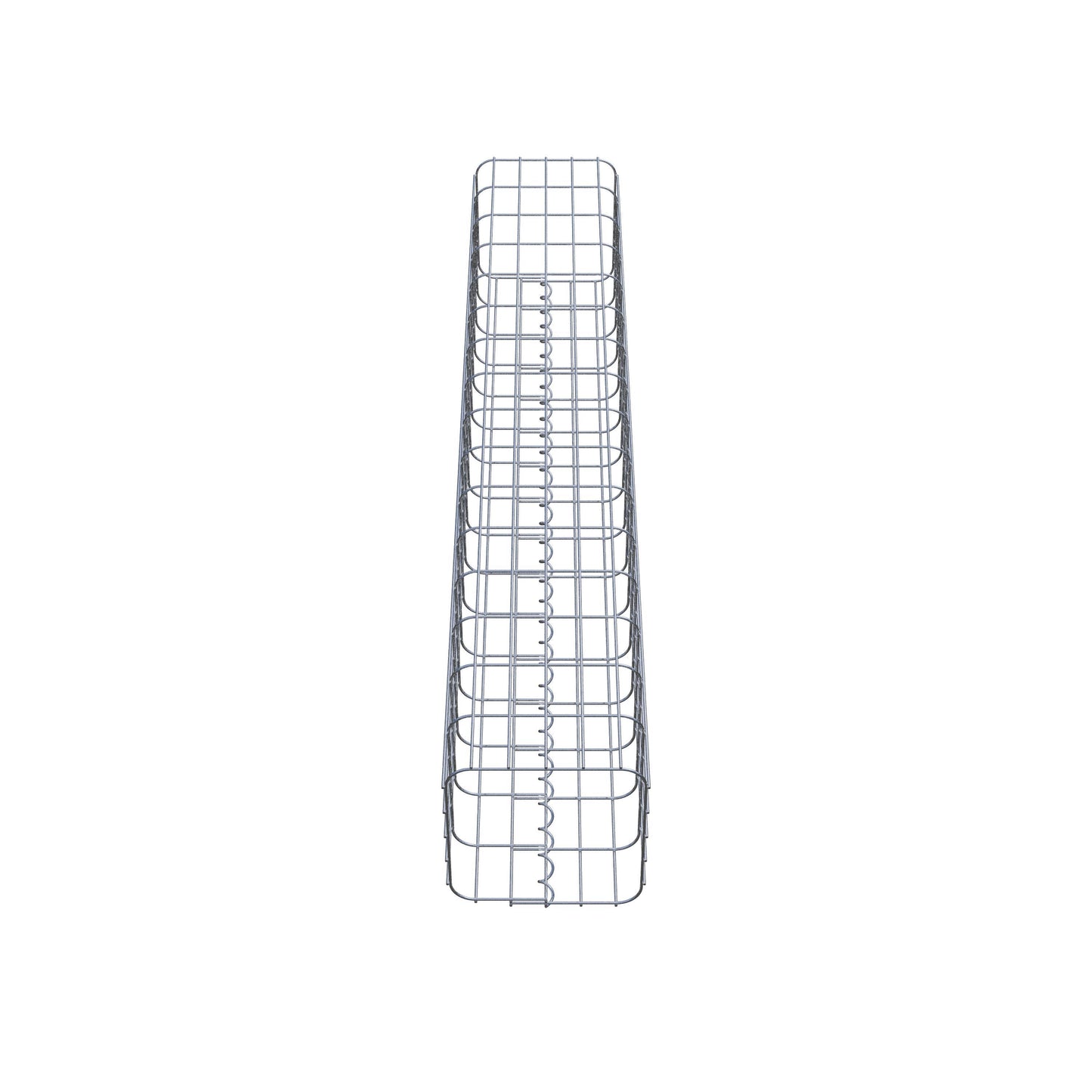 Schanskorfzuil hoekig 27 cm x 27 cm, 160 cm hoog, MW 5 cm x 10 cm
