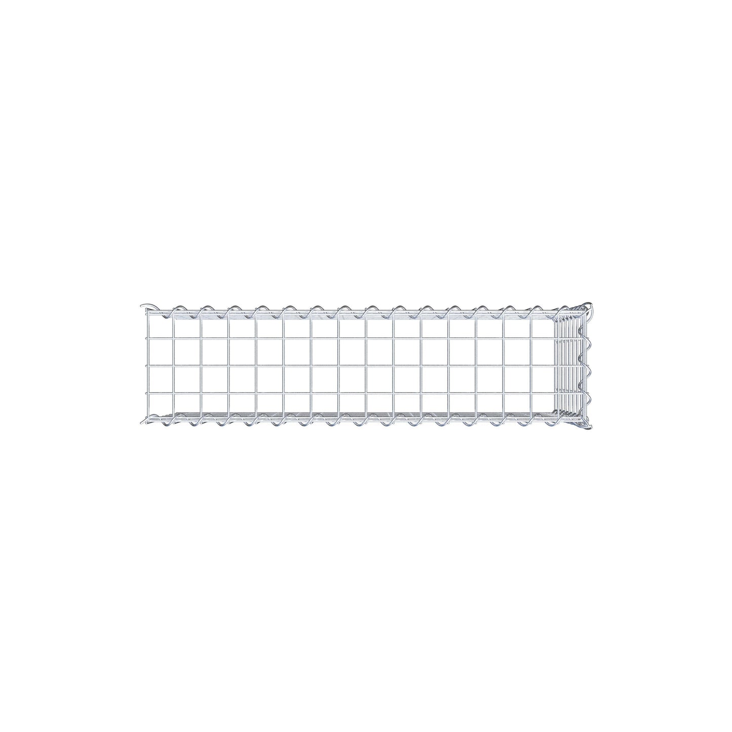 Gabião tipo 4 80 cm x 40 cm x 20 cm (C x A x P), malhagem 5 cm x 5 cm, espiral