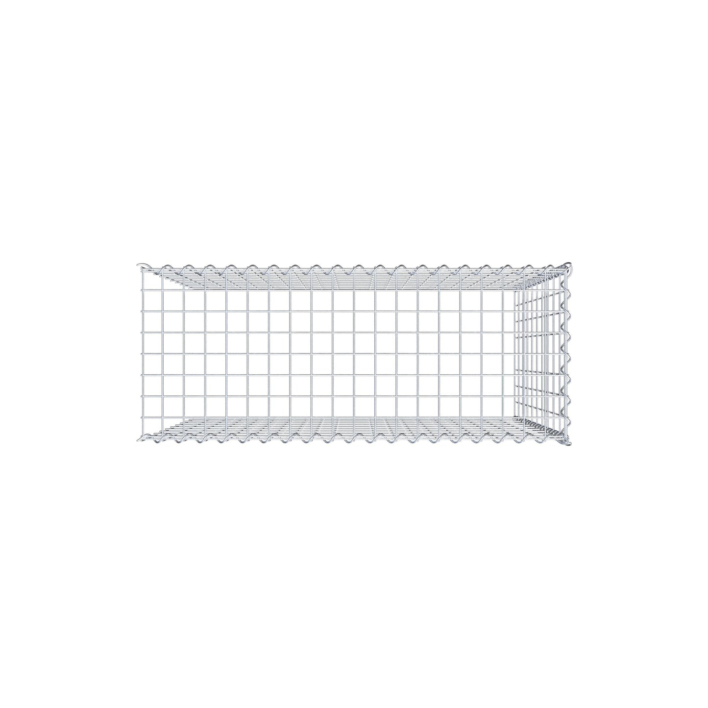 Gavión complementario tipo 4 100 cm x 100 cm x 40 cm (L x A x P), malla 5 cm x 10 cm, espiral