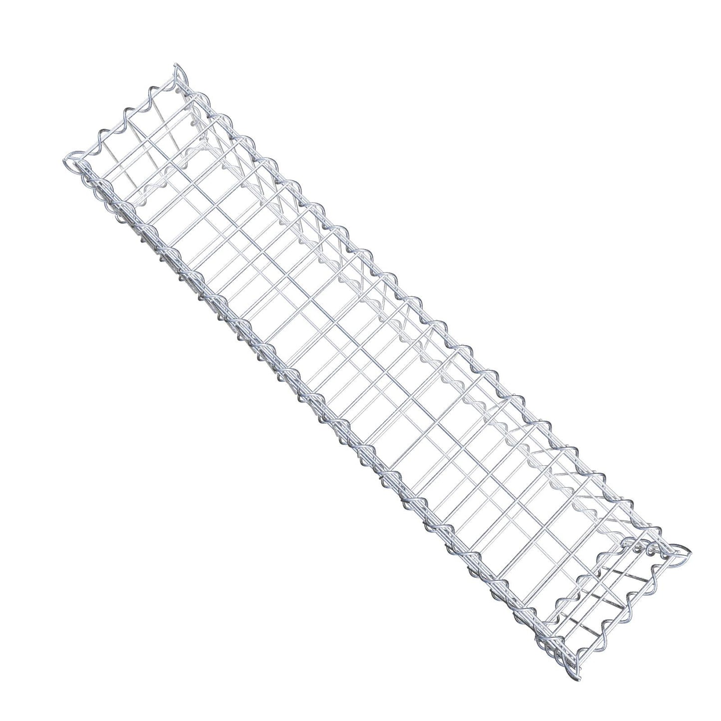 Gabion 100 cm x 20 cm x 20 cm (L x H x P), mailles 5 cm x 10 cm, spirale