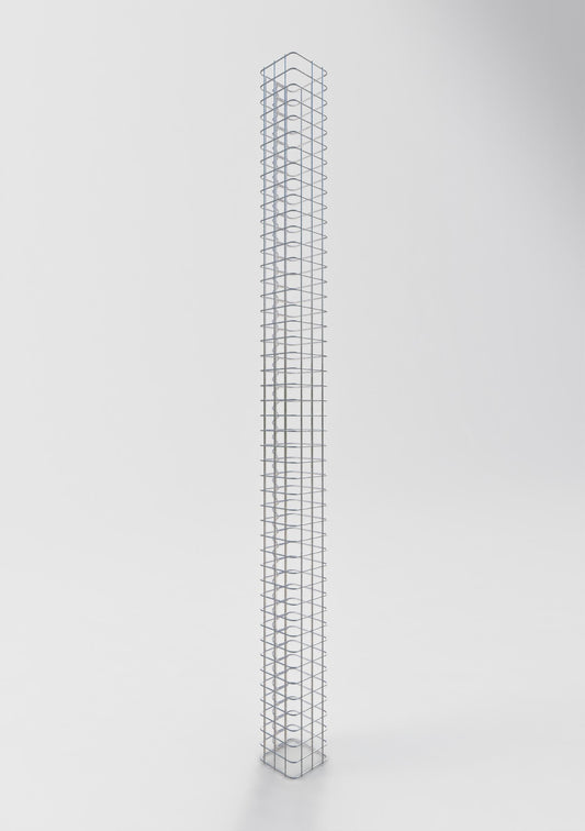 Gabion column square 17 cm x 17 cm, 230 cm high, MW 5 cm x 5 cm