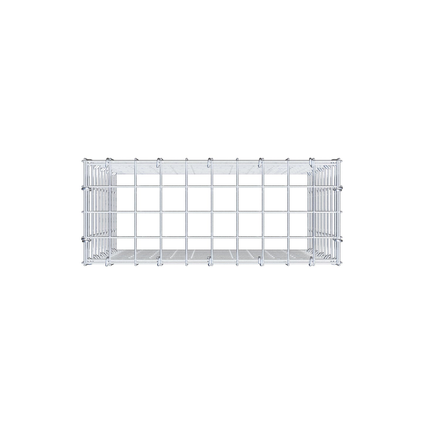 Fourche rapportée type 3 50 cm x 50 cm x 20 cm (L x H x P), mailles 5 cm x 5 cm, anneau C