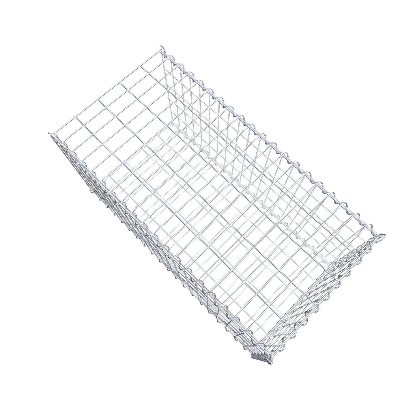 Gavión complementario tipo 2 100 cm x 50 cm x 50 cm (L x A x P), malla 5 cm x 10 cm, espiral