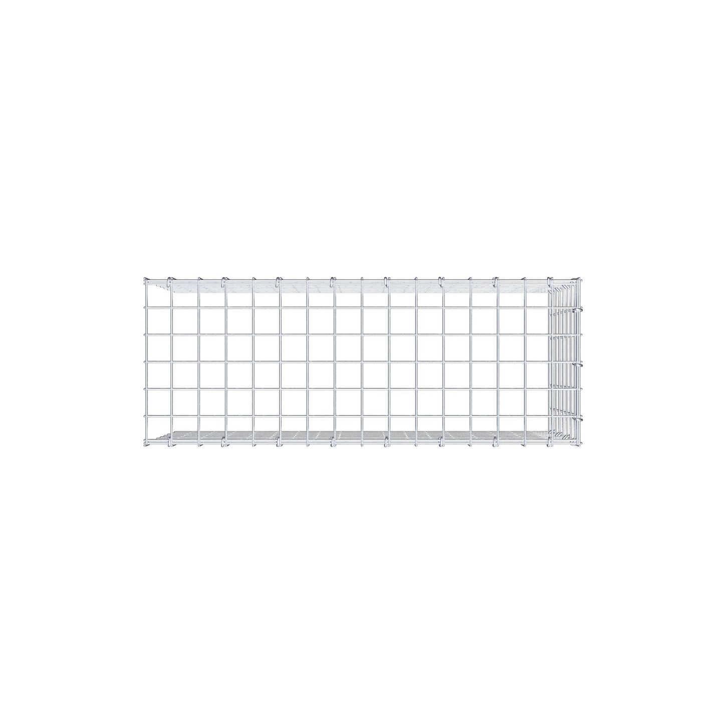 Tilläggspåle typ 4 80 cm x 40 cm x 30 cm (L x H x D), maskstorlek 5 cm x 5 cm, C-ring