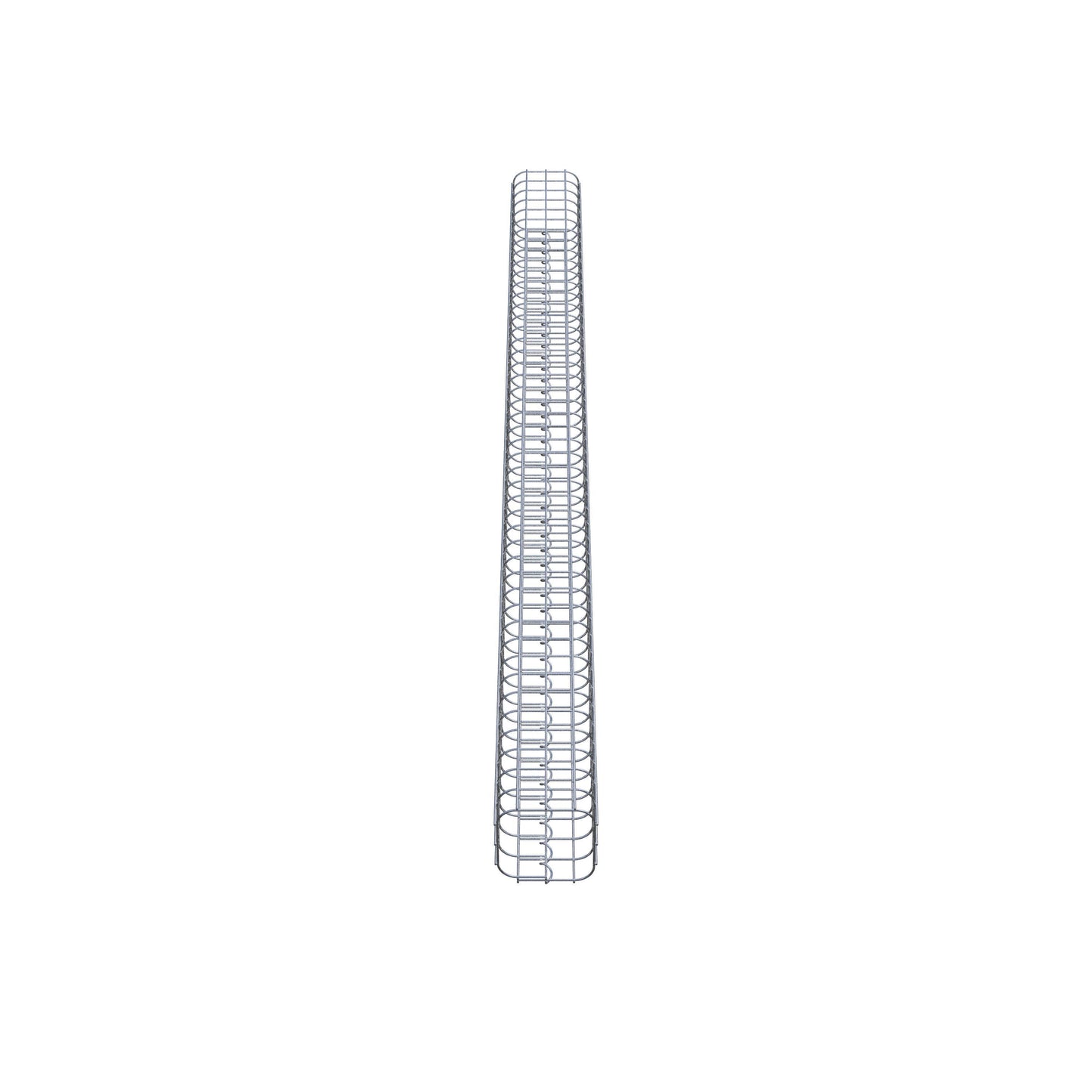 Columna de gaviones cuadrada 17 cm x 17 cm, 230 cm de altura, MW 5 cm x 5 cm