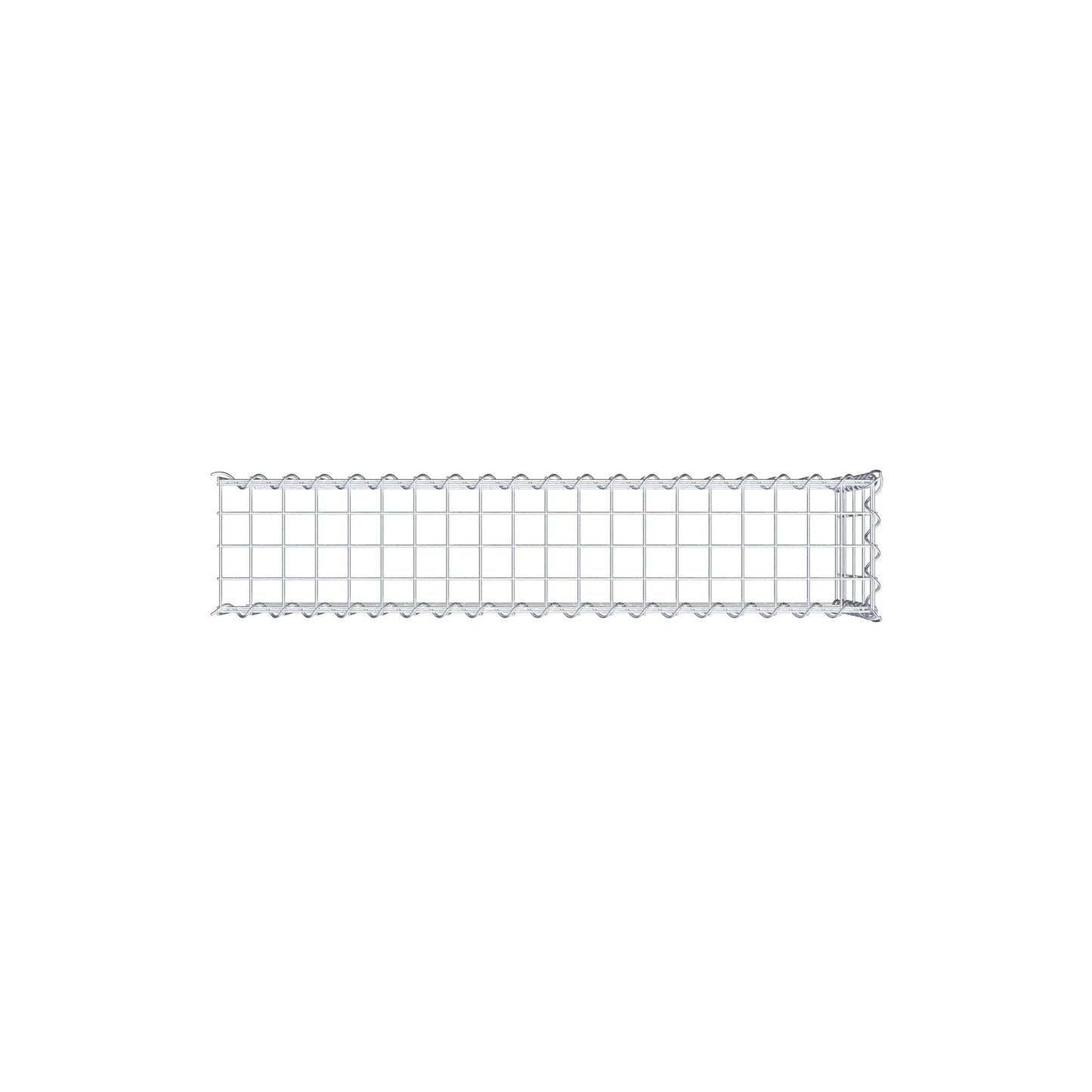 Gabbione aggiuntivo tipo 4 100 cm x 40 cm x 20 cm (L x H x P), maglia 5 cm x 10 cm, spirale