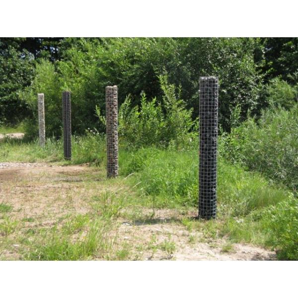 Colonne de gabion 27 x 27 cm MW 5 x 5 cm carré