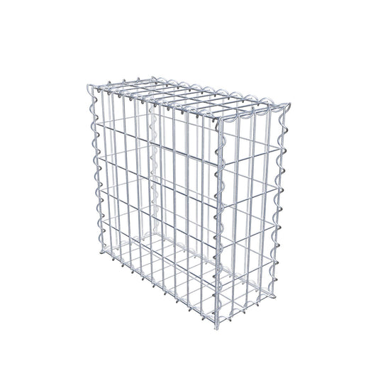 Gabion 50 cm x 50 cm x 20 cm (L x H x D), maskestørrelse 5 cm x 10 cm, spiral