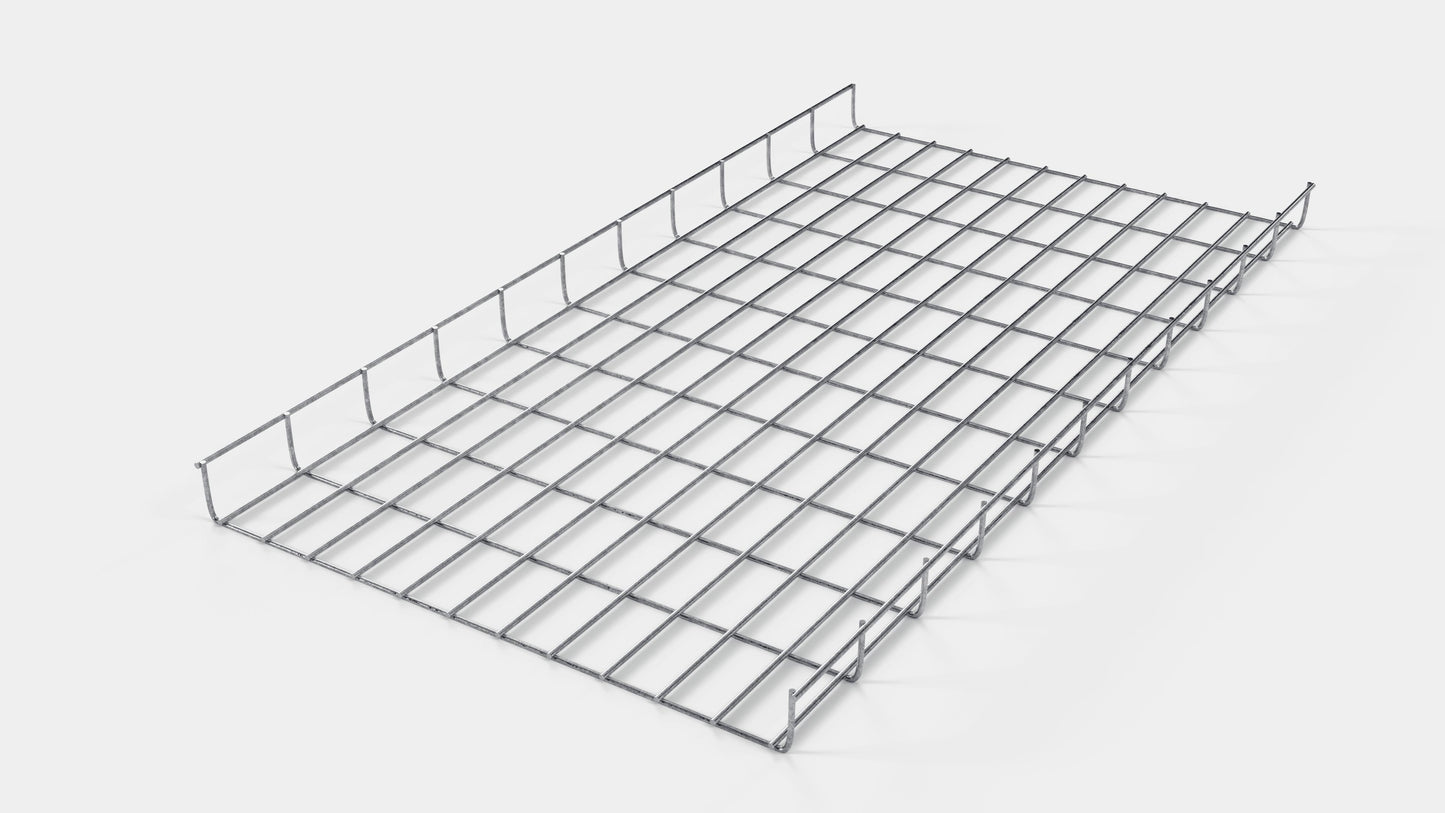 Kabelkanal höjd 110 cm, djup 5 cm, maskstorlek 5 x 10 cm