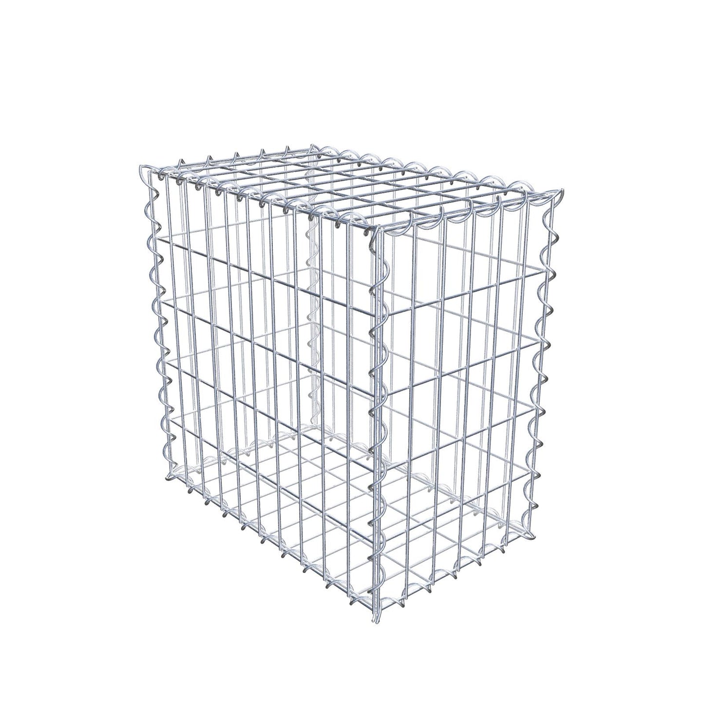 Schanskorf 50 cm x 50 cm x 30 cm (L x H x D), maaswijdte 5 cm x 10 cm, spiraal