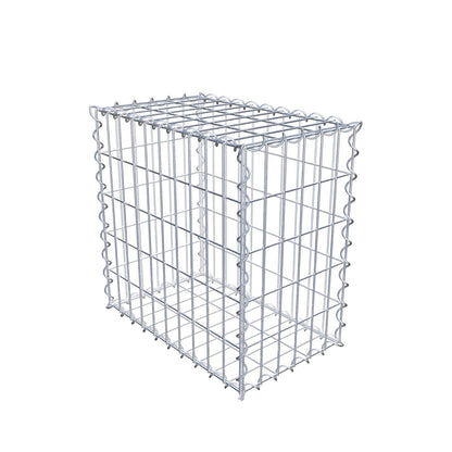 Schanskorf 50 cm x 50 cm x 30 cm (L x H x D), maaswijdte 5 cm x 10 cm, spiraal