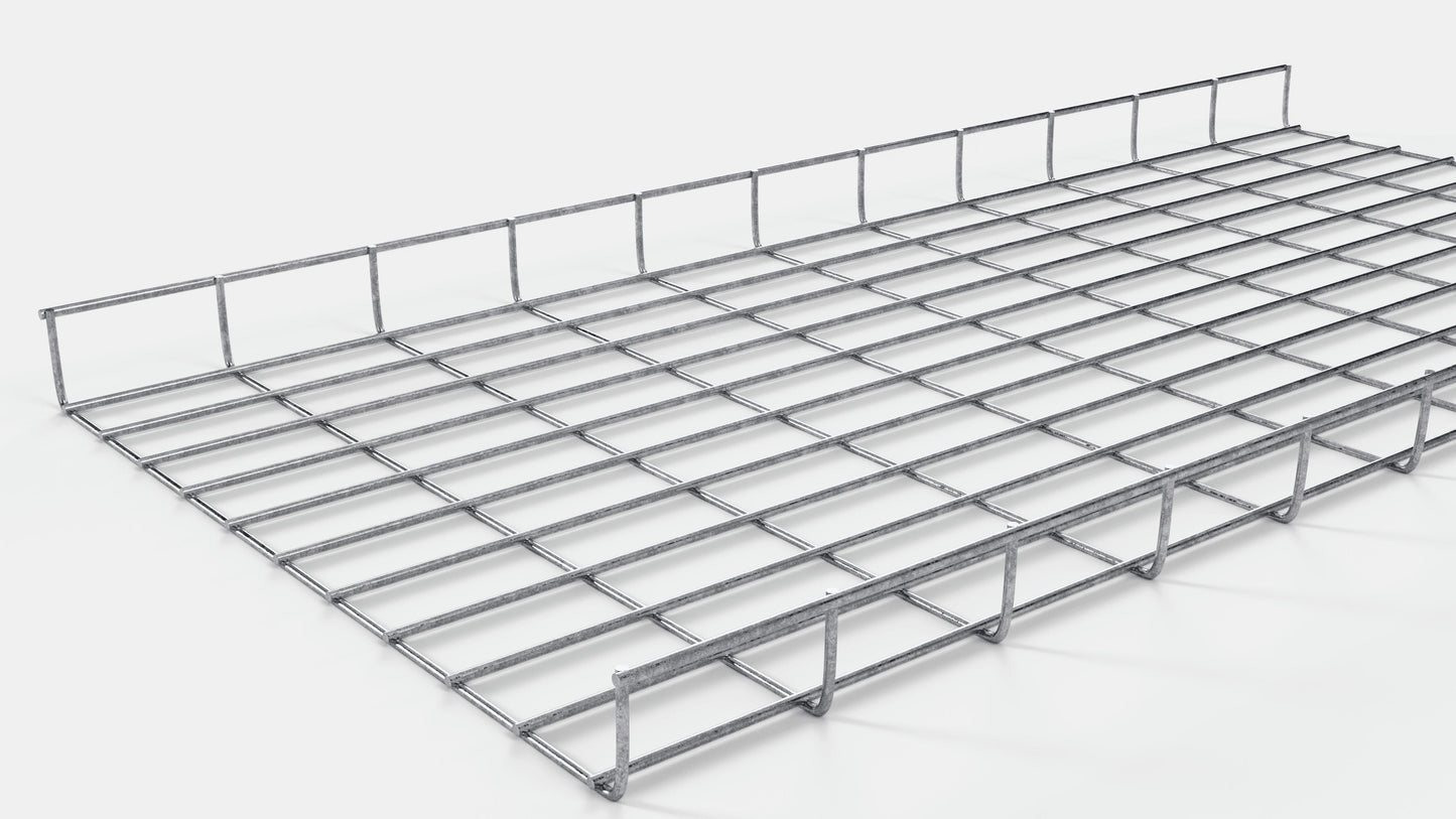 Kabelkanal höjd 110 cm, djup 5 cm, maskstorlek 5 x 10 cm