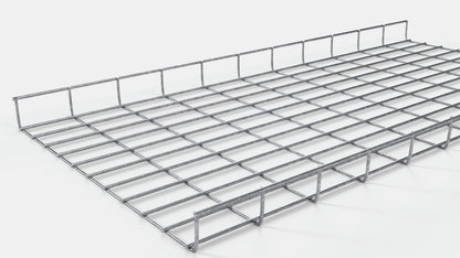 Kabelkanal höjd 110 cm, djup 5 cm, maskstorlek 5 x 10 cm