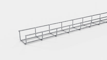 Kabelkanal höjd 110 cm, djup 5 cm, maskstorlek 5 x 10 cm