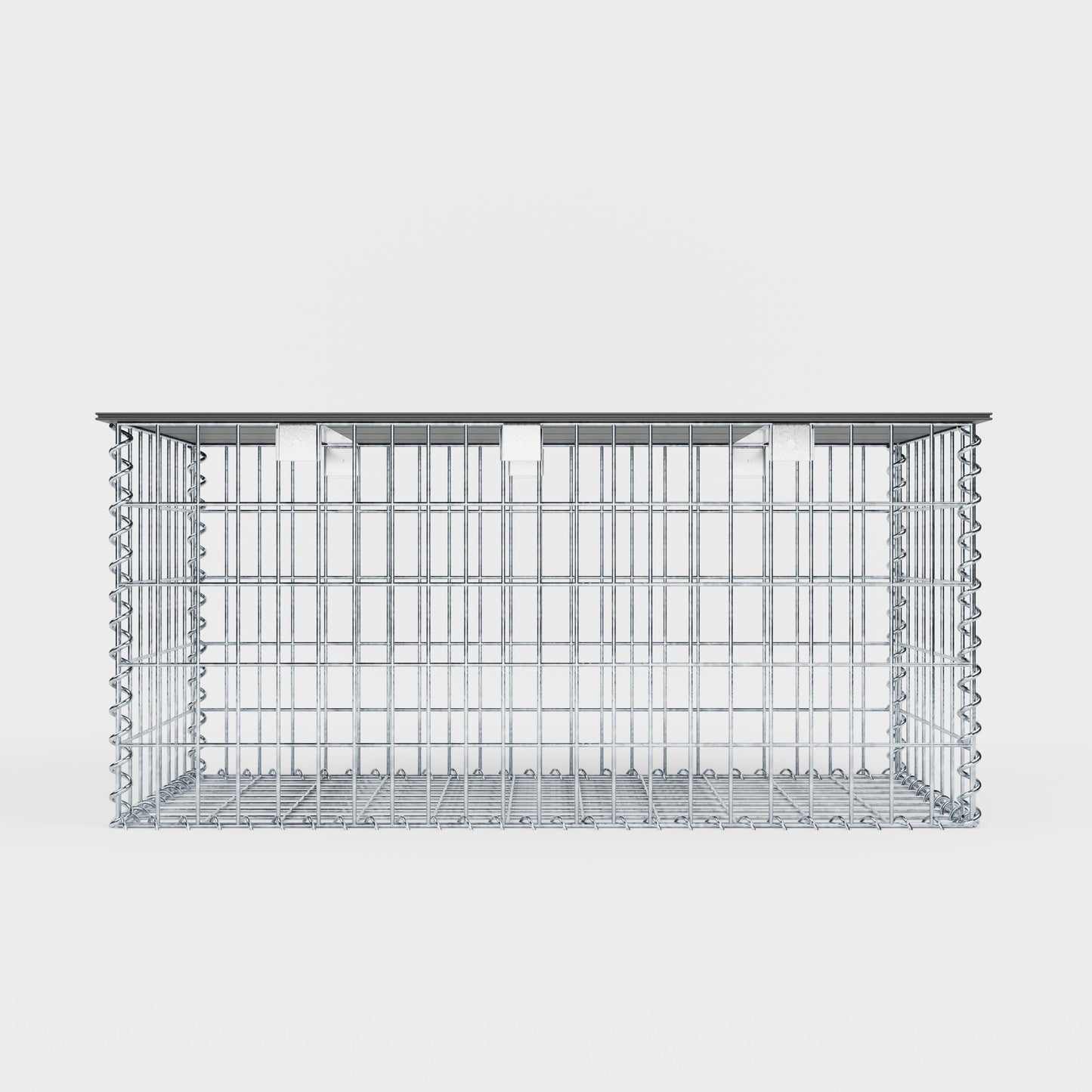 Garden bench spiral gabion 105 x 50 x 50 cm - MW 5 x 10 cm, with recycled cover in anthracite