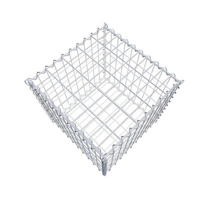 Gabion 50 cm x 50 cm x 50 cm (L x H x D), maskestørrelse 5 cm x 10 cm, spiral