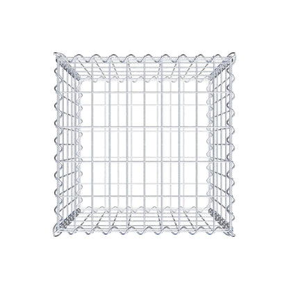 Gabion 50 cm x 50 cm x 50 cm (L x H x D), maskestørrelse 5 cm x 10 cm, spiral
