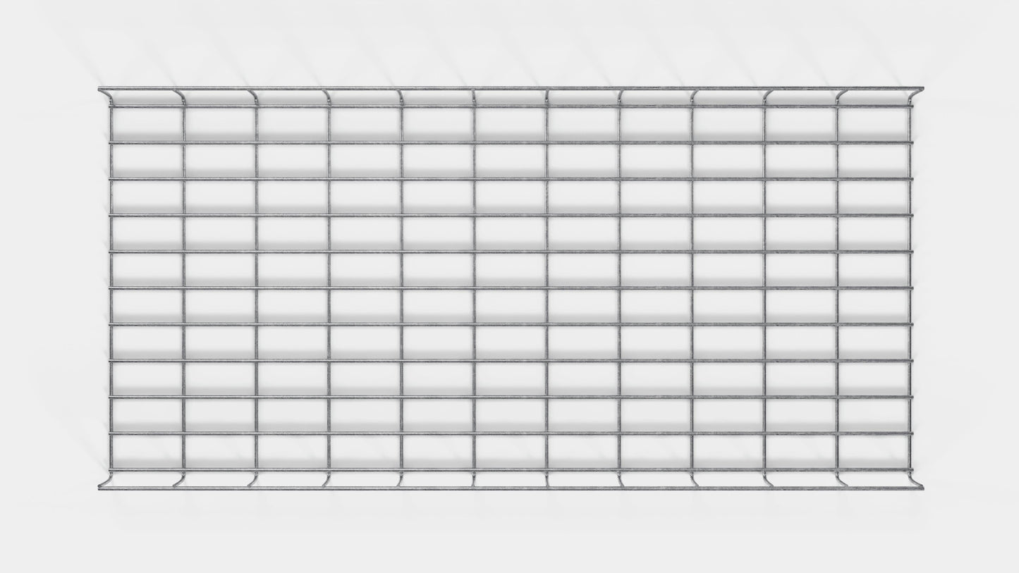 Kabelkanal höjd 110 cm, djup 5 cm, maskstorlek 5 x 10 cm