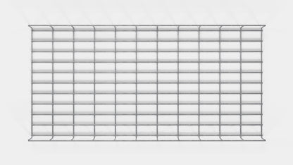 Kabelkanal höjd 110 cm, djup 5 cm, maskstorlek 5 x 10 cm