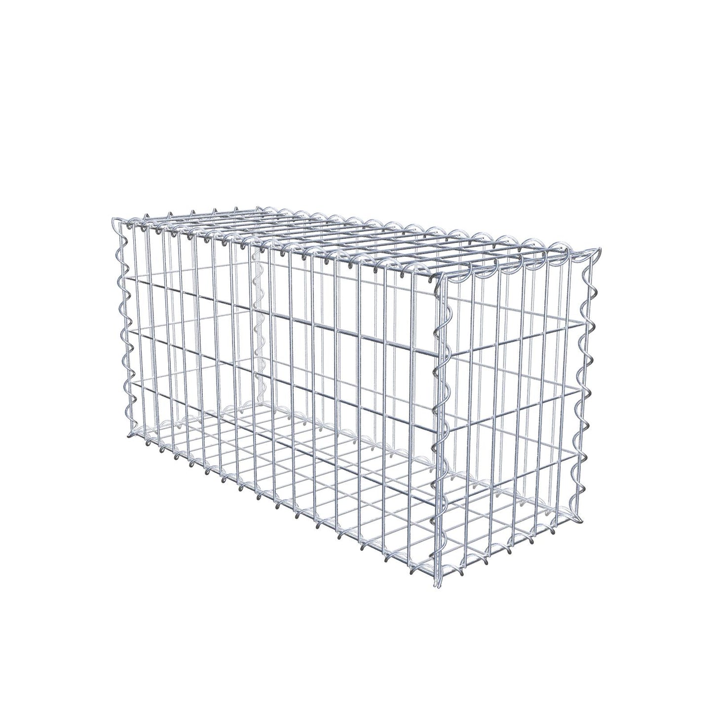 Gabion 80 cm x 40 cm x 30 cm (L x H x P), mailles 5 cm x 10 cm, spirale