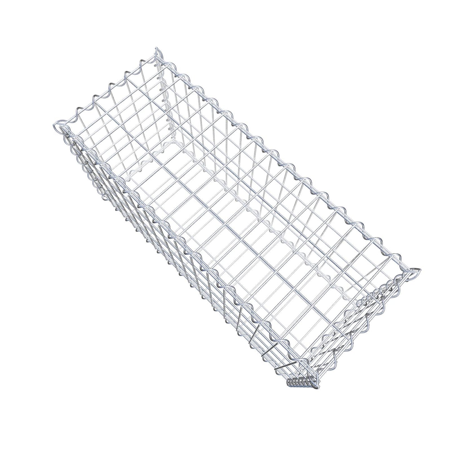 Gabion 80 cm x 40 cm x 30 cm (L x H x P), mailles 5 cm x 10 cm, spirale