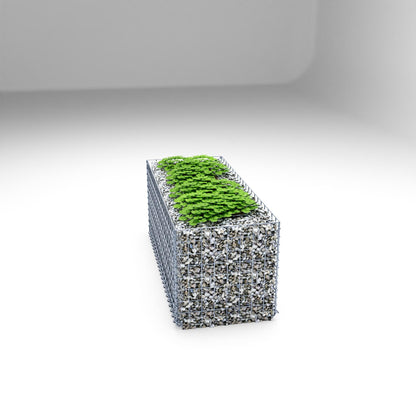 Lit surélevé carré 100 cm x 40 cm x 40 cm (L x H x P), mailles 5 x 5 cm, épaisseur des parois 10 cm